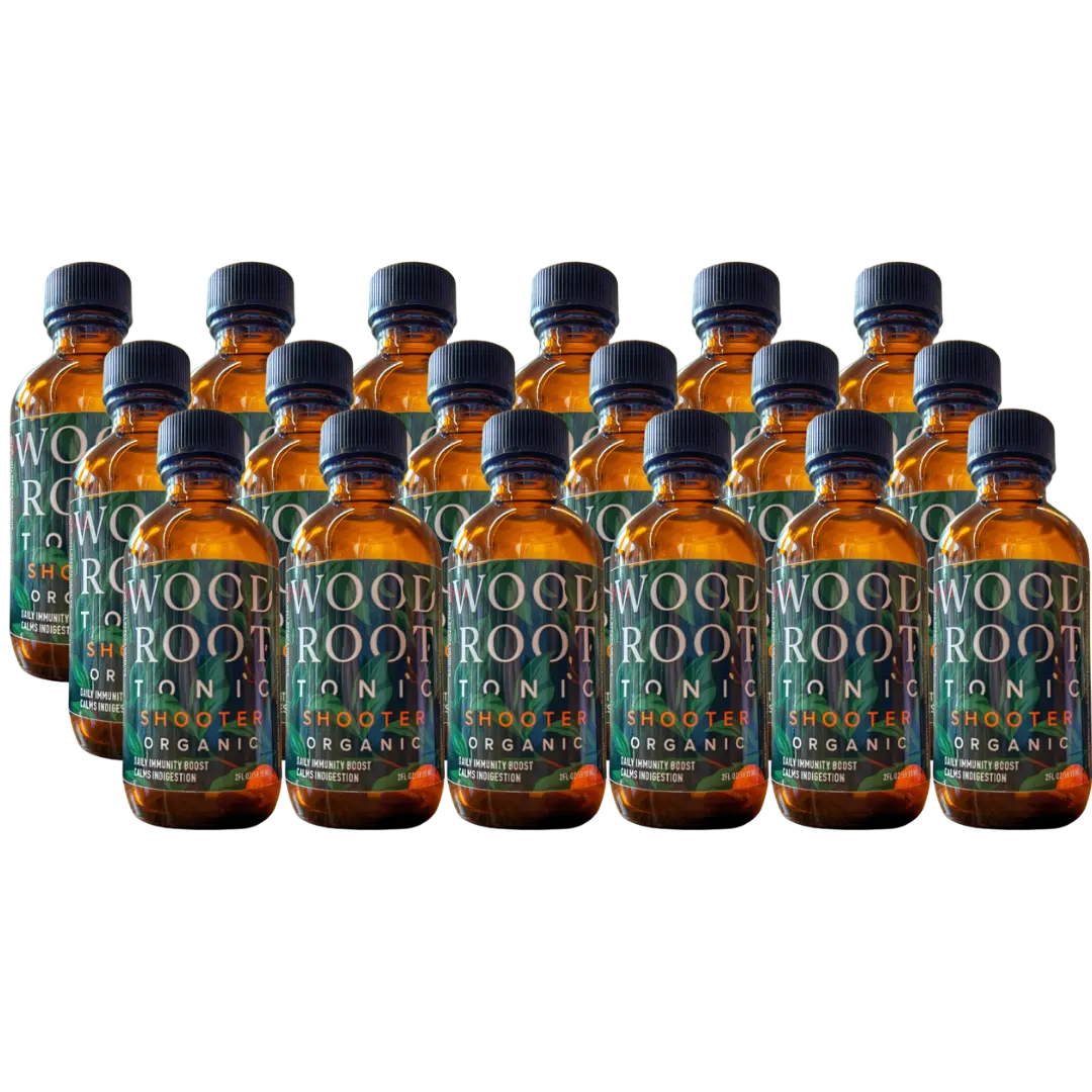 
                  
                    18 pack of Woodroot Tonic single serving shooters. 
                  
                