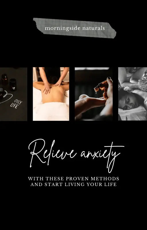 Anti-anxiety resource guide cover photo, showing practices to naturally relieve anxiety. 