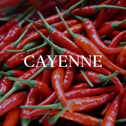 Cayenne pepper, a star ingredient in Woodroot Tonic used to boost energy levels and decrease inflammation in the gut. 