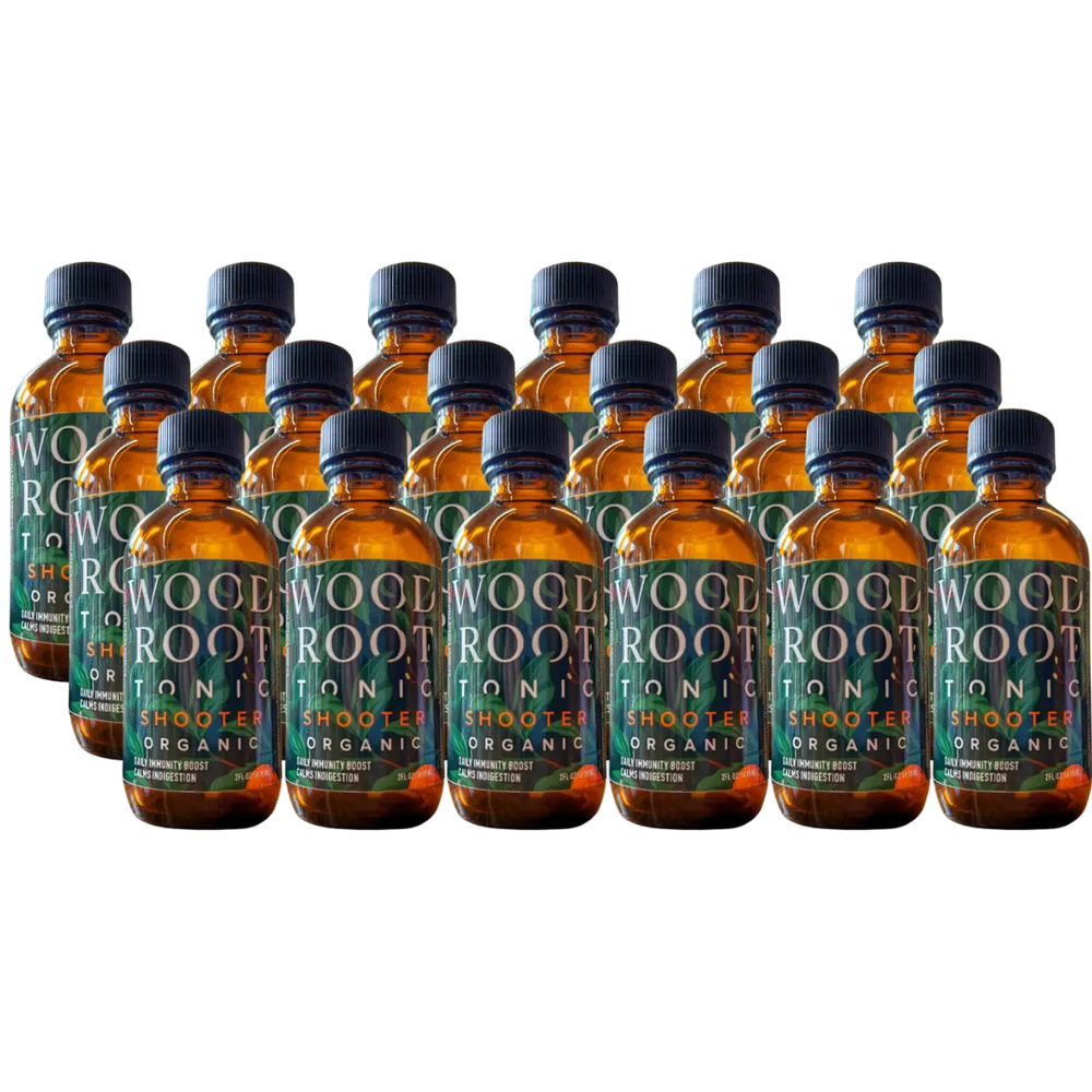 
                  
                    18 pack of Woodroot Tonic single serving shooters. 
                  
                