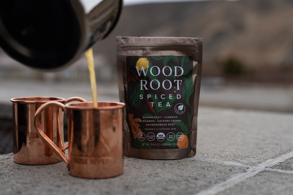 
                      
                        WOODROOT SPICED TEA
                      
                    