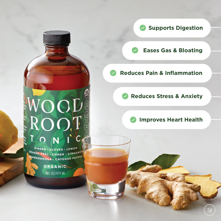 
                      
                        WOODROOT TONIC: Organic Daily Gut Shot
                      
                    