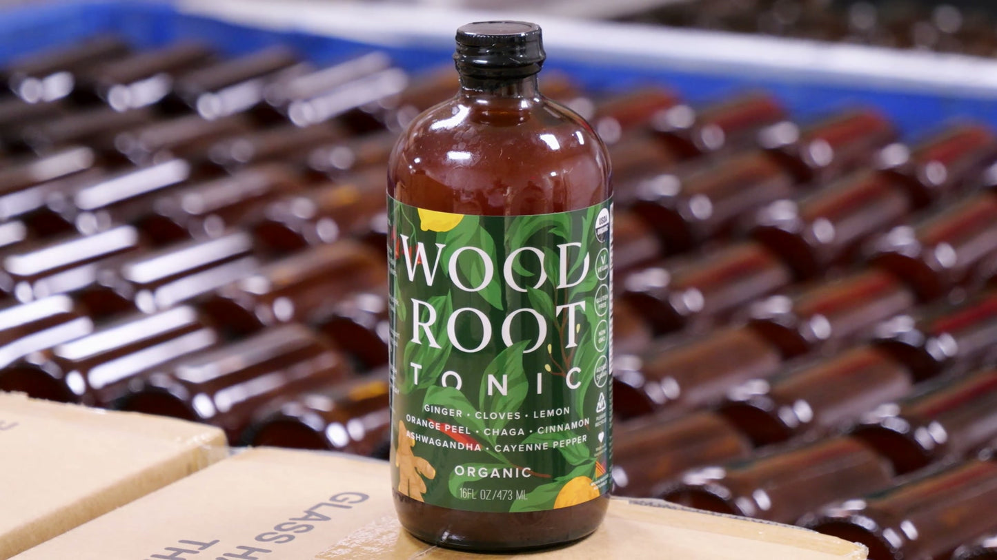 How Woodroot Tonic is made: kettle extraction to bottling