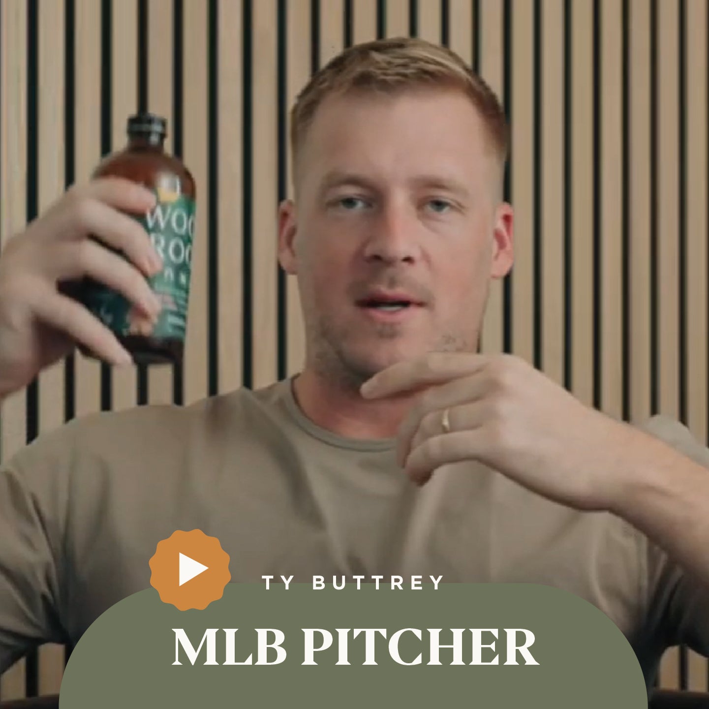 Ty Buttrey, MLB pitcher discussing how he uses Woodroot Tonic to better his health. 