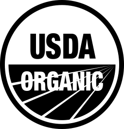 black usda organic logo